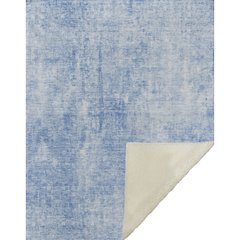 Premium Machine Washable ASB656 Blue 50" x 70" Sherpa Throw Blanket