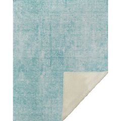 Premium Machine Washable ASB656 Teal 50" x 70" Sherpa Throw Blanket