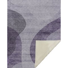 Premium Machine Washable ASB657 Purple 50" x 70" Sherpa Throw Blanket