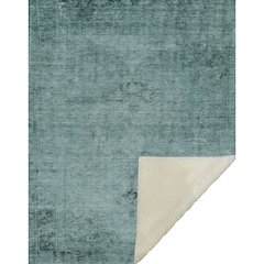 Premium Machine Washable ASB658 Teal 50" x 70" Sherpa Throw Blanket