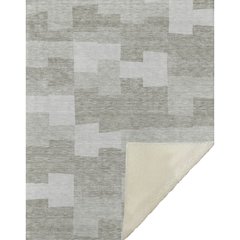 Premium Machine Washable ASB659 Taupe 50" x 70" Sherpa Throw Blanket