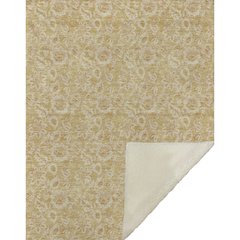 Premium Machine Washable ASB661 Gold 50" x 70" Sherpa Throw Blanket