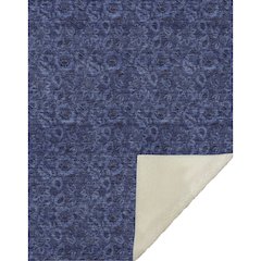 Premium Machine Washable ASB661 Navy 50" x 70" Sherpa Throw Blanket
