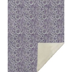 Premium Machine Washable ASB661 Purple 50" x 70" Sherpa Throw Blanket