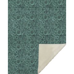 Premium Machine Washable ASB661 Teal 50" x 70" Sherpa Throw Blanket