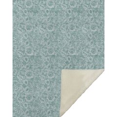 Premium Machine Washable ASB662 Teal 50" x 70" Sherpa Throw Blanket