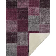 Premium Machine Washable ASB663 Merlot 50" x 70" Sherpa Throw Blanket