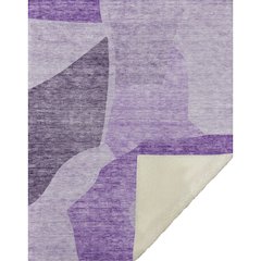 Premium Machine Washable ASB665 Eggplant 50" x 70" Sherpa Throw Blanket