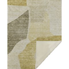 Premium Machine Washable ASB665 Gold 50" x 70" Sherpa Throw Blanket