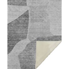 Premium Machine Washable ASB665 Silver 50" x 70" Sherpa Throw Blanket