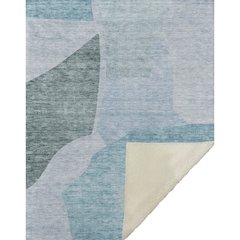 Premium Machine Washable ASB665 Teal 50" x 70" Sherpa Throw Blanket
