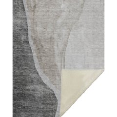 Premium Machine Washable ASB667 Charcoal 50" x 70" Sherpa Throw Blanket