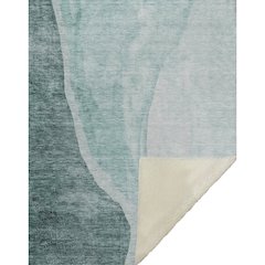 Premium Machine Washable ASB667 Teal 50" x 70" Sherpa Throw Blanket