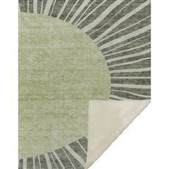 Premium Machine Washable ASB668 Olive 50" x 70" Sherpa Throw Blanket