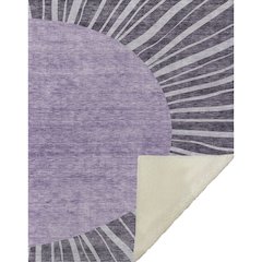 Premium Machine Washable ASB668 Purple 50" x 70" Sherpa Throw Blanket