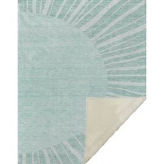 Premium Machine Washable ASB668 Teal 50" x 70" Sherpa Throw Blanket