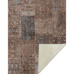 Premium Machine Washable ASB669 Terracotta 50" x 70" Sherpa Throw Blanket