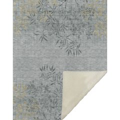 Premium Machine Washable ASB673 Gray 50" x 70" Sherpa Throw Blanket