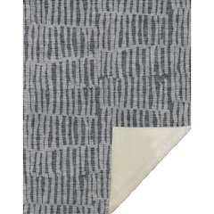 Premium Machine Washable ASB674 Charcoal 50" x 70" Sherpa Throw Blanket
