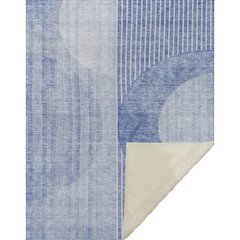 Premium Machine Washable ASB676 Blue 50" x 70" Sherpa Throw Blanket