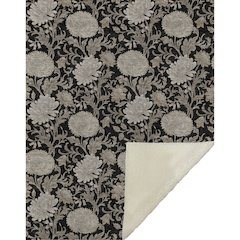 Premium Machine Washable ASB677 Black 50" x 70" Sherpa Throw Blanket