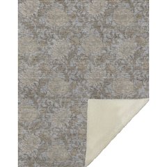 Premium Machine Washable ASB677 Gray 50" x 70" Sherpa Throw Blanket