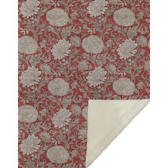 Premium Machine Washable ASB677 Red 50" x 70" Sherpa Throw Blanket