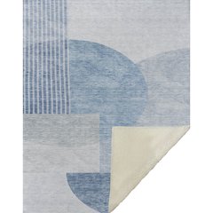 Premium Machine Washable ASB678 Blue 50" x 70" Sherpa Throw Blanket