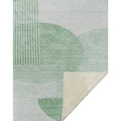 Premium Machine Washable ASB678 Green 50" x 70" Sherpa Throw Blanket
