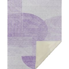 Premium Machine Washable ASB678 Purple 50" x 70" Sherpa Throw Blanket