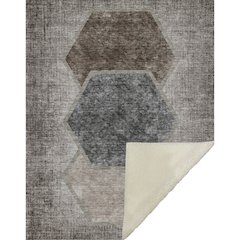 Premium Machine Washable ASB679 Fudge 50" x 70" Sherpa Throw Blanket