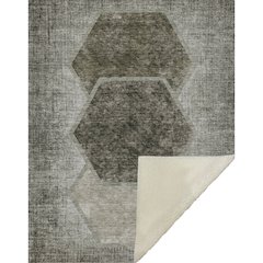 Premium Machine Washable ASB679 Taupe 50" x 70" Sherpa Throw Blanket