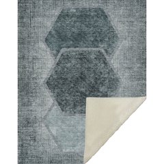 Premium Machine Washable ASB679 Teal 50" x 70" Sherpa Throw Blanket