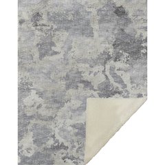 Premium Machine Washable ASB67 Gray 50" x 70" Sherpa Throw Blanket