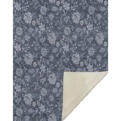 Premium Machine Washable ASB680 Blue 50" x 70" Sherpa Throw Blanket