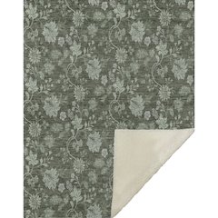 Premium Machine Washable ASB680 Olive 50" x 70" Sherpa Throw Blanket