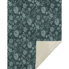 Premium Machine Washable ASB680 Teal 50" x 70" Sherpa Throw Blanket