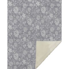 Premium Machine Washable ASB681 Gray 50" x 70" Sherpa Throw Blanket