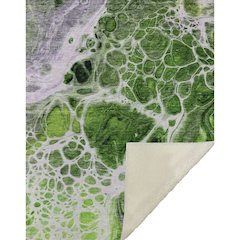 Premium Machine Washable ASB682 Lime 50" x 70" Sherpa Throw Blanket