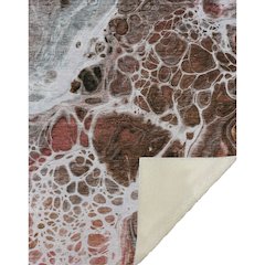 Premium Machine Washable ASB682 Paprika 50" x 70" Sherpa Throw Blanket