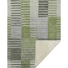 Premium Machine Washable ASB687 Green 50" x 70" Sherpa Throw Blanket