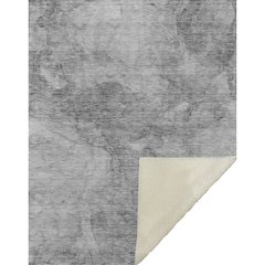 Premium Machine Washable ASB688 Gray 50" x 70" Sherpa Throw Blanket