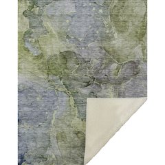 Premium Machine Washable ASB689 Olive 50" x 70" Sherpa Throw Blanket