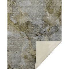 Premium Machine Washable ASB689 Taupe 50" x 70" Sherpa Throw Blanket