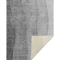 Premium Machine Washable ASB690 Gray 50" x 70" Sherpa Throw Blanket