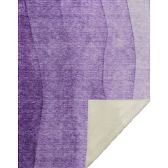 Premium Machine Washable ASB690 Purple 50" x 70" Sherpa Throw Blanket