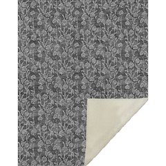 Premium Machine Washable ASB692 Gray 50" x 70" Sherpa Throw Blanket