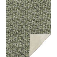 Premium Machine Washable ASB692 Olive 50" x 70" Sherpa Throw Blanket