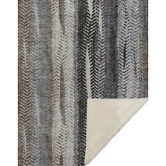 Premium Machine Washable ASB693 Brown 50" x 70" Sherpa Throw Blanket