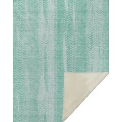 Premium Machine Washable ASB694 Aqua 50" x 70" Sherpa Throw Blanket
